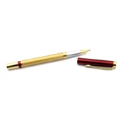 Metal Gold İşlemeli Tekli Kapaklı Roller Kalem Öğretmenler Günü - 7