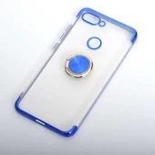 Xiaomi Mi 8 Lite Kılıf Zore Gess Kenarları Renkli Yüzük Aparatlı - 5