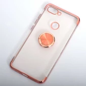 Xiaomi Mi 8 Lite Kılıf Zore Gess Kenarları Renkli Yüzük Aparatlı - 1