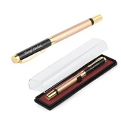 İsme Kişiye Özel Kalem Metal Gold İşlemeli Kutusunda - 4