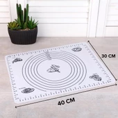 Hometarz Silikon Pizza Hamuru Açma Matı Detaylı Ölçülü 30x40 - 12