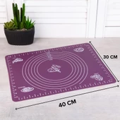 Hometarz Silikon Pizza Hamuru Açma Matı Detaylı Ölçülü 30x40 - 6