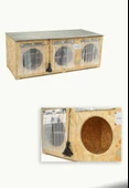 DEMONTE-Dış & İç Mekan Ahşap Kedi Yuvası Ölçüleri: 90x35x40 - 3