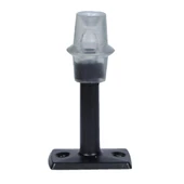 Kapı Stoperi Tamponu Durdurucu Tutucu Mat Siyah 8 cm Metal Kapı Stopu Silikonlu (5 ADET) - 4