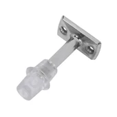 Kapı Stoperi Tamponu Durdurucu Tutucu Krom Metal 8 cm Kapı Stopu Silikonlu (5 ADET) - 4
