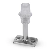 Kapı Stoperi Tamponu Durdurucu Tutucu Krom Metal 8 cm Kapı Stopu Silikonlu (5 ADET) - 5