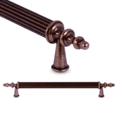 Ovacık Çekmece Dolap Kapak Kulpu Kulbu Lüks Metal Çizgili Kulp 128 mm - 2