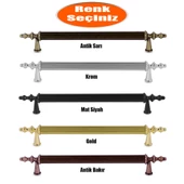 Ovacık Çekmece Dolap Kapak Kulpu Kulbu Lüks Metal Çizgili Kulp160 mm thumbnail 1