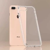 Apple iPhone 8 Plus Kılıf Zore Coss Şeffaf Sert Silikon Kılıf thumbnail 4