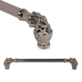 Alyans Çizgili Çekmece Dolap Kapak Kulpu Kulbu 224 mm Rustik Metal Kulp thumbnail 8