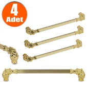 Alyans Çekmece Dolap Dolabı Kulpu Kulbu 224 Mm Gold Rustik Metal Kulpları (4 ADET) Mobilya Mutfak thumbnail 1