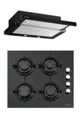Luxell 2li Set (Ds6-905 Siyah Aspiratör   Lx-40 Tahdf Siyah Ocak) - 1