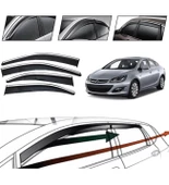 Opel Astra J Sedan 2016 Kromlu Cam Rüzgarlığı 4 Lü - 1