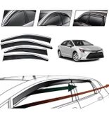 Toyota Corolla 2021 Kromlu Cam Rüzgarlığı 4 Lü - 1