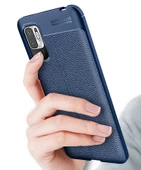 Xiaomi Poco M3 Pro Kılıf Zore Niss Deri Desenli Silikon Kılıf thumbnail 5