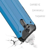 Huawei Mate 20 Lite Kılıf Zırhlı Tam Korumalı Silikon Tank Kapak - 11