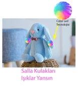 LED IŞIKLI, Uyku Arkadaşı Uzun Kulak Bunny Peluş Tavşan 65cm - 11