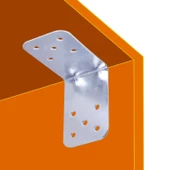 Mobilya Eşya Dolap Deprem Sabitleyici Köşebent Bağlantı Aparatı L Demiri Gönye 90x90x60 Mm (5 ADET) - 3
