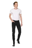 Erkek Regular Fit Taş Yıkamalı Jean Kot Pantolon - 6
