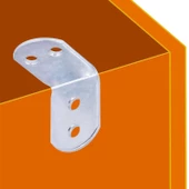 Mobilya Eşya Dolap Deprem Sabitleyici Köşebent Bağlantı Aparatı L Demiri Gönye 30x30x22 Mm (10 ADET) - 3