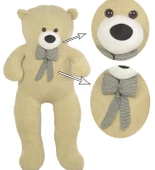 % 100 YERLİ - Papyonlu Sevimli Büyük Peluş Ayıcık, 130 cm - 7