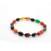 Pigado Sıkma Kehribar Arpa Kesim Unisex Bileklik - 3