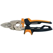 Fiskars 1027212 PowerGear Metal Levha Makası - Kısa Kesim - 1