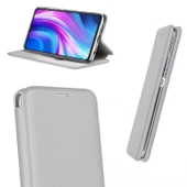 Xiaomi Redmi Note 8 Kılıf Shell Manyetik Kapaklı Kartlıklı Stantlı - 10