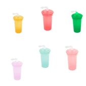 Hometarz Pipetli Bardak Okul Ofis Masa Üstü Plastik Suluk 400 Ml - 1