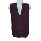 Örgü Model Sıfır Kol Kadın Yün Triko Hırka - 11