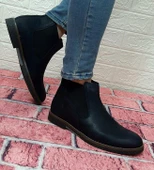 Voyager 3502 Lacivert Hakiki Deri Bilekte Bağcaksız Erkek Bot thumbnail 3