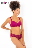 Miorre Push-Up Dolgulu Dantel Detaylı Sütyen Takım - 1