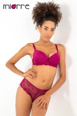 Miorre Push-Up Dolgulu Dantel Detaylı Sütyen Takım - 9