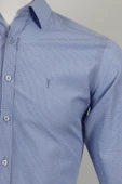 Uzun Kol Slim Fit Kare Desenli Gömlek - 7