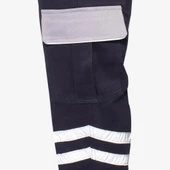 Kışlık Gabardin %100 Pamuk Reflektörlü Kargo Cepli Kışlık İş Pantolonu - 6