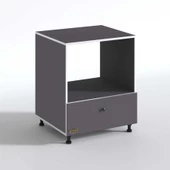 Kenzlife ocak dolabı bennu gri 85*70*60 XLARGE kapaklı hazır mutfak klasik setüstü ocak için sabit tabla thumbnail 3