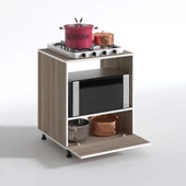 Kenzlife ocak dolabı bennu crd 85*70*60 XLARGE kapaklı hazır mutfak klasik setüstü ocak için sabit tabla thumbnail 2