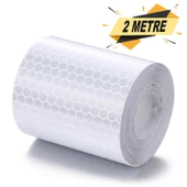 Reflektörlü Reflektif Fosforlu Şerit Bant Petekli Reflekte İkaz Bandı 2 METRE - 3