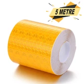 Reflektörlü Reflektif Fosforlu Şerit Bant Petekli Reflekte İkaz Bandı 5 METRE - 4