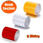 Reflektörlü Reflektif Fosforlu Şerit Bant Petekli Reflekte İkaz Bandı 5 METRE - 1