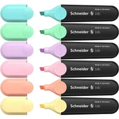 Schneider Pastel Fosforlu Kalem 6'lı Set - 1