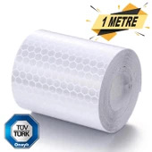 Tüvtürk Onaylı Reflektörlü Reflektif Fosforlu Bant İkaz Bandı 1 METRE - 3