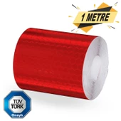 Tüvtürk Onaylı Reflektörlü Reflektif Fosforlu Bant İkaz Bandı 1 METRE - 2