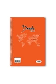 Kareli 40 Yaprak Spiralli Defter A4 Boy Plastik Kapak (1 Adet ) - 2