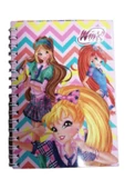 Winx Club  Spiralli A6 Karton Kapak Not Defteri 80 Yaprak Çizgili - 7