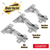 Samet Star Dolap Kapak Menteşesi Tas Menteşe (Düz-Yarım-Tam Deve) - 1