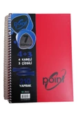 4+3 Defter Plastik Kapak Spralli A4 4 kare 2 çizgili 210 Yaprak 1 Adet - 3