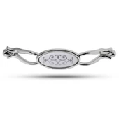 Erdem Çekmece Dolap Dolabı Kulpu Kulbu Krom Gri Metal Kulp (128 MM-12.8 CM) (4 ADET) Mobilya Mutfak - 2