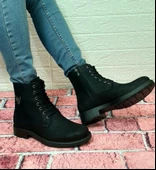 Voyager 3517 Siyah Hakiki Deri Bağacaklı Fermuarlı Erkek Bot thumbnail 4