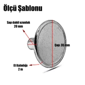 Art Düğme Kulp Daire Çekmece Mutfak Dolap Kapak Kulpu Kulbu Metal Tek Vidalı Kulp - 3